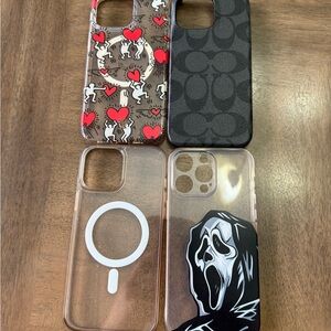 Lot of iPhone 15 Pro Max Cases